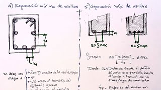 DISEÑO DE VIGA DE CONCRETO ARMADO  CONSIDERACIONES  SEPARACIÓN DE VARILLAS [upl. by Crosley]