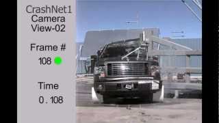 Ford F150 Supercab  2011  Pole Crash Test  High Speed Camera  NHTSA Full Length Test in HD [upl. by Llain]