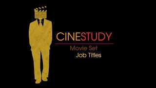 Movie Set Job Description  series introduction from CINESTUDY [upl. by Ojoj]