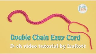 Double Chain Easy Cord Foundation Single Crochet by IraRott [upl. by Akkahs]