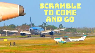 Arrivals and departures at Montego Bay Jamaica 💥 airplane spotting 💥 Montego Bay Jamaica [upl. by Haik]