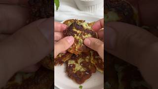 Easy Crispy Zucchini Ricotta Fritters in just a few simple steps ✨ shorts [upl. by Fanchan234]