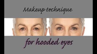 Hooded Eyes  simple makeup techniques for mature hooded eyes [upl. by Eigriv]