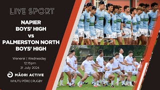 Super 8 Rugby First XV 2024  Napier Boys High v Palmerston North Boys High [upl. by Hsihsa]