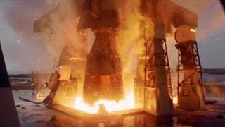 EPIC Slow Motion Rocket Launch  Apollo 11 HD 60 FPS [upl. by Vaasta272]