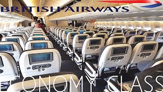 British Airways ECONOMY London to DohaBoeing 777200 [upl. by Nalym659]