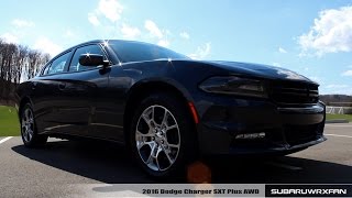 Review 2016 Dodge Charger SXT Plus AWD [upl. by Inimak8]