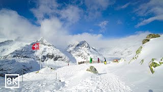 Bettmerhorn With Epic Views Of The Aletsch Glacier In Switzerland 8K [upl. by Llij129]