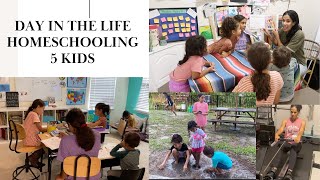 Day in the Life Homeschooling 5 kids in Spring [upl. by Rutger631]