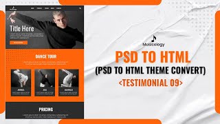 Musicology theme PSD to HTML Convert  Testimonial [upl. by Gen58]