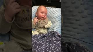 Twin is fed up with other twin crying 🤣 🎥 ViralHog [upl. by Peadar]