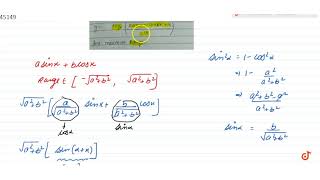 find the range of log23sinx4cosx1515 [upl. by Sadye]