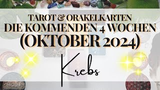 ♡ KREBS ☆ Aufregung amp ein Hindernis werden überwunden ☆ Oktober 2024 ☆ Tarot und Orakelkarten ♡ [upl. by Ecirtal]