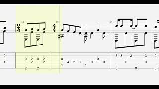 The Beatles Across the Universe with full tablaturesheet music for solo fingerstyle guitar [upl. by Eninaej]