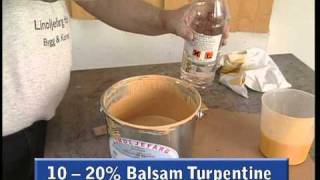 Painting facades with linseed oil paint with turpentine dilution wwwottossonfargcom [upl. by Rene]