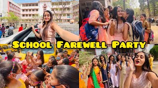 💃My School Farewell party For SSC Students🥰 I will Miss You My School amp Teachers 👗 Bindass Kavya [upl. by Omolhs]