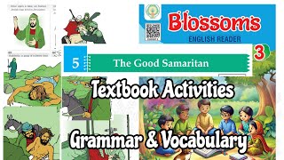 The Good Samaritan 3rd Class English Textbook Grammar and vocabulary Activities explained in Telugu [upl. by Uranie]