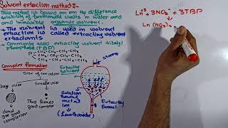 Part4 Extraction of lanthanides  Solvent extraction method for extraction of Lanthanides [upl. by Siver915]