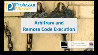 Arbitrary and Remote Code Execution  CompTIA Security SY0401 35 [upl. by Assilav]