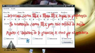 Grabar todo sonido que pase por tu Windows XP ¡Sin Instalar Nada [upl. by Nellak]