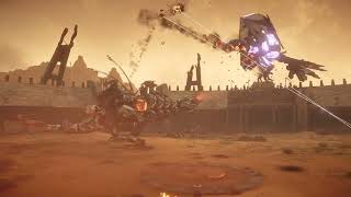 Horizon Zero Dawn  Overridden Stormbird vs Thunderjaw at the sun ring [upl. by Polk]