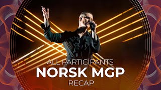 Norsk Melodi Grand Prix 2023 Norway  All Participants  RECAP [upl. by Ellennej]