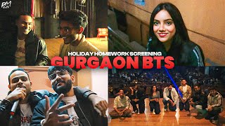 HOLIDAY HOMEWORK GURGAON SCREENING BTS Ft Azoozkie DankRishu arpitbaala [upl. by Meerak]