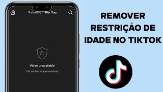 Como remover a restrição de idade no TikTok 2024  Como restringir a idade no TikTok [upl. by Ahsinut693]