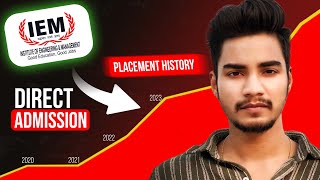 IEM KOLKATA  Shocking Placement History😱 Direct Admission 2024  Free Counselling  BTech CSE  MBA [upl. by Kcirddor]