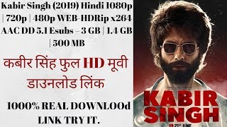 Kabir Singh Full HD Movie  New Hindi Movie 2019  Shahid Kapoor  Kiara Advani [upl. by Trevah128]