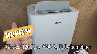 Waykar 120 Pints 6000 Sq Ft Dehumidifier Review  Is It Worth It [upl. by Norward]