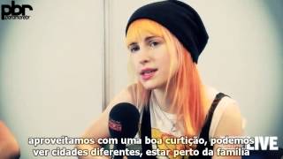 Nova Rock 2013 Paramore in Interview LEGENDADO [upl. by Kristyn]