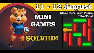 Hamster Kombat Mini Game 11  12 August [upl. by Sonnnie]