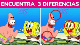 ENCUENTRA LAS DIFERENCIAS DE BOB ESPONJA 👁️​🧽​  ¿Podrás encontrar todas a tiempo [upl. by Yemaj867]