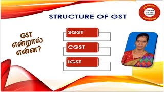 Goods and Services Tax GST   Structure of GST  SGST CGST and IGST  பண்டங்கள் மற்றும் சேவை வரி [upl. by Maria274]