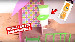 Como Hacer Un Baño en Miniatura Reciclando  Manualidades para Casa de Muñecas [upl. by Oirasor263]