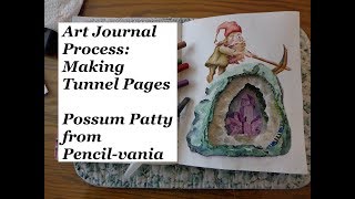 Making quotTunnel Pagesquot in my Strathmore Journal [upl. by Atinauq604]