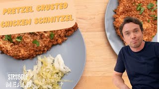 Pretzel Crusted Chicken Schnitzel on a Dime [upl. by Rexanne]