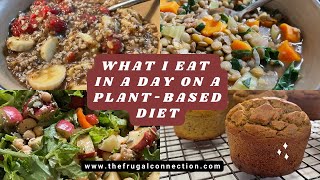 What I Eat in a Day on a Plant Based Diet Easy Vegan Meals [upl. by Onifur344]