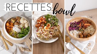 3 recettes de buddha bowl végétariens [upl. by Anglim]