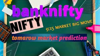 Banknifty prediction and nifty anaylisis today [upl. by Eeclehc]