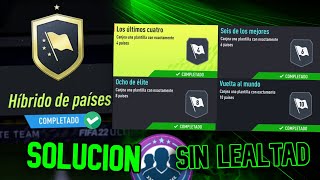 HIBRIDO de PAISES SOLUCION  BARATA Y SIN LEALTAD  FIFA 22 [upl. by Lesley]