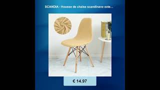 SCANDIA  Housse de chaise scandinave extensible [upl. by Sicular847]