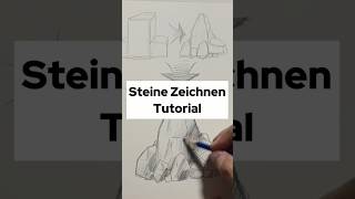 Zeichnen Tutorial  Schritt für Schritt Steine zeichnen Lernen zeichnenlernen zeichenidee [upl. by Olathe]