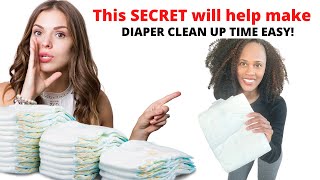 This SECRET will help make DIAPER CLEANUP TIME EASY DIAPER CHANGE SECRETS FOR EVERYONE [upl. by Ranger]