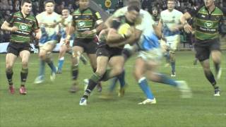 Northampton Saints 2213 Bath Rugby  Aviva Premiership Rugby Highlights Round 10  241211 [upl. by Aicekat]