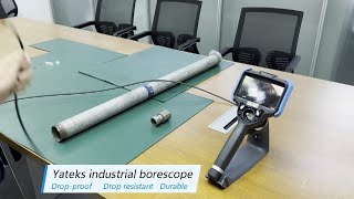 Yateks industrial borescope destructive test demoDropproof Drop resistant Durable [upl. by Marabelle]