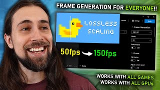 Frame Generation for EVERYONE Lossless Scaling is MUCH better than I thought [upl. by Ardnac]