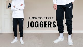 How To Style Joggers For Men [upl. by Nonnair]