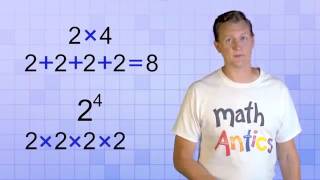 Math Antics  Exponents Intro My Edited Video [upl. by Sirois340]